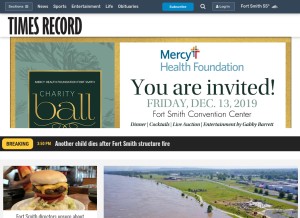 How swtimes.com looks like on a tablet such as an iPad.