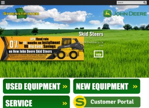 How sydenstrickers.com looks like on a tablet such as an iPad.