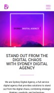 How sydneydigitalagency.com.au looks like on a mobile device such as an iPhone.