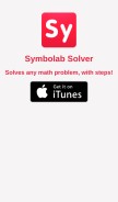How symbolab.com looks like on a mobile device such as an iPhone.