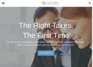 How symmetry.com looks like on a tablet such as an iPad.