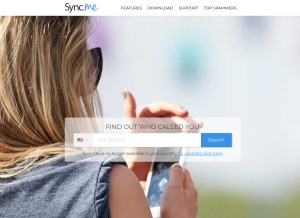How sync.me looks like on a tablet such as an iPad.