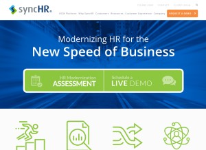 How synchr.com looks like on a tablet such as an iPad.