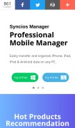 How syncios.com looks like on a mobile device such as an iPhone.