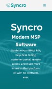 How syncromsp.com looks like on a mobile device such as an iPhone.