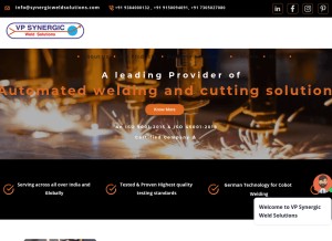 How synergicweldsolutions.com looks like on a tablet such as an iPad.