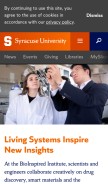 How syracuse.edu looks like on a mobile device such as an iPhone.