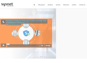 How sysnetgs.com looks like on a tablet such as an iPad.
