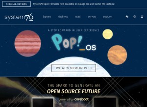 How system76.com looks like on a tablet such as an iPad.