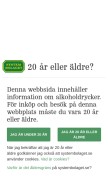 How systembolaget.se looks like on a mobile device such as an iPhone.