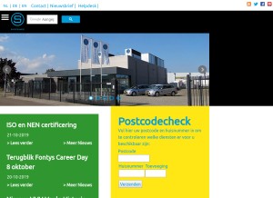 How systemec.nl looks like on a tablet such as an iPad.