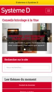 How systemed.fr looks like on a mobile device such as an iPhone.