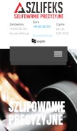 How szlifeks.pl looks like on a mobile device such as an iPhone.