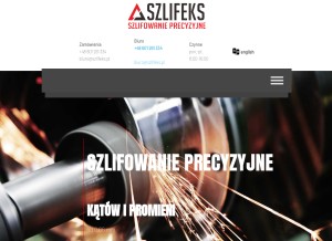 How szlifeks.pl looks like on a tablet such as an iPad.