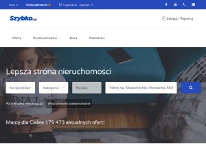 How szybko.pl looks like on a tablet such as an iPad.