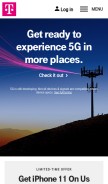 How t-mobile.com looks like on a mobile device such as an iPhone.