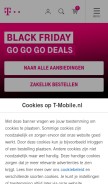 How t-mobile.nl looks like on a mobile device such as an iPhone.