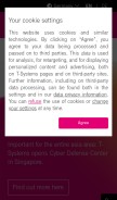 How t-systems.com looks like on a mobile device such as an iPhone.
