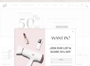 How t3micro.com looks like on a tablet such as an iPad.