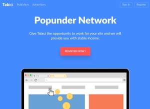 How tabici.com looks like on a tablet such as an iPad.