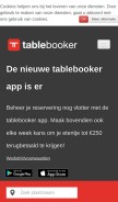 How tablebooker.be looks like on a mobile device such as an iPhone.