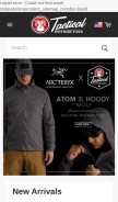 How tacticaldistributors.com looks like on a mobile device such as an iPhone.