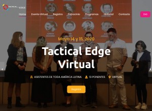 How tacticaledge.co looks like on a tablet such as an iPad.