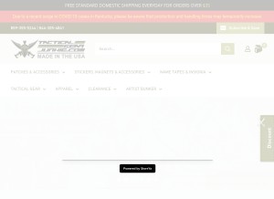 How tacticalgearjunkie.com looks like on a tablet such as an iPad.