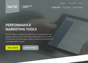 How tacticrealtime.com looks like on a tablet such as an iPad.