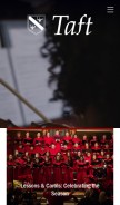 How taftschool.org looks like on a mobile device such as an iPhone.