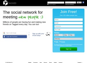 How taggedmail.com looks like on a tablet such as an iPad.