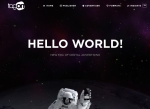 How tagon.co looks like on a tablet such as an iPad.