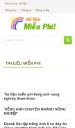How tailieumienphi.vn looks like on a mobile device such as an iPhone.
