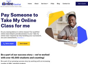 How takemyonlineclassfast.com looks like on a tablet such as an iPad.