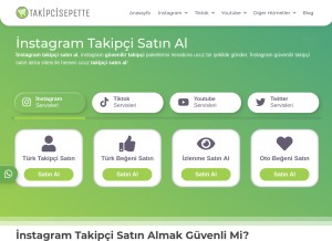 How takipcisepette.com looks like on a tablet such as an iPad.