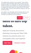 How talentlyft.com looks like on a mobile device such as an iPhone.