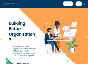 How talentmap.com looks like on a tablet such as an iPad.