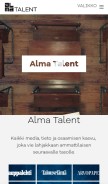 How talentum.com looks like on a mobile device such as an iPhone.