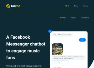 How talkbe.com looks like on a tablet such as an iPad.