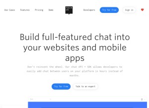 How talkjs.com looks like on a tablet such as an iPad.