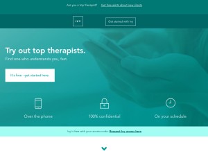 How talktoivy.com looks like on a tablet such as an iPad.