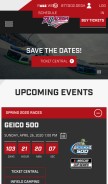 How talladegasuperspeedway.com looks like on a mobile device such as an iPhone.