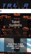 How talonsystems.com looks like on a mobile device such as an iPhone.