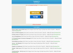 How tamilhdvideos.net looks like on a tablet such as an iPad.