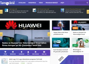 How tamyukle.com looks like on a tablet such as an iPad.