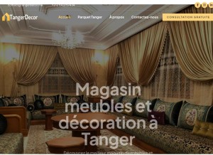 How tangerdecor.ma looks like on a tablet such as an iPad.