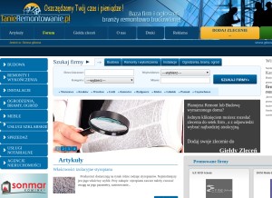How tanieremontowanie.pl looks like on a tablet such as an iPad.