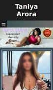 How taniyaarora.in looks like on a mobile device such as an iPhone.