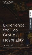 How taogroup.com looks like on a mobile device such as an iPhone.