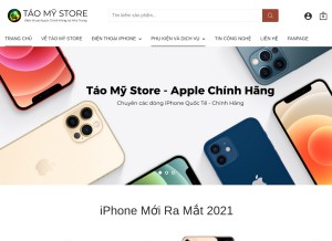 How taomynhatrang.com looks like on a tablet such as an iPad.